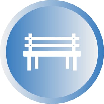 Beautiful Bench Glyph Vector Icon