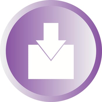 Beautiful Download Glyph Vector Icon