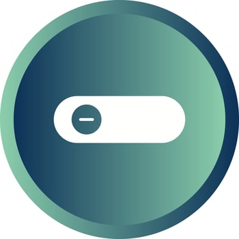 Beautiful Slide Button Glyph Vector Icon