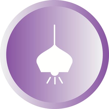 Beautiful Hanging Light glyph Vector Icon