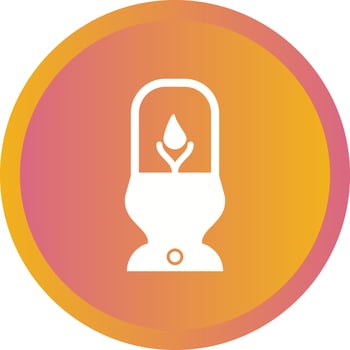 Beautiful Laltain Glyph Vector Icon