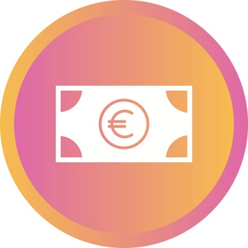 Beautiful Euro Vector Glyph Icon