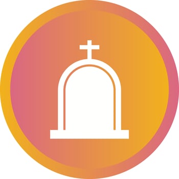 Beautiful Cemetery Vector Glyph Icon