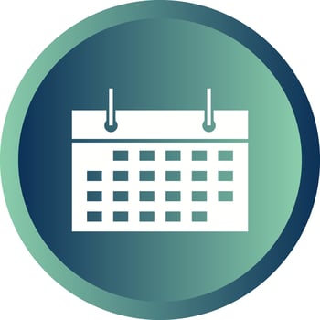 Beautiful Calendar Vector Glyph icon