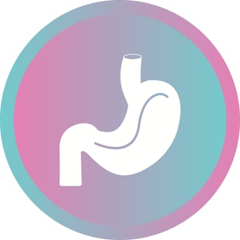 Beautiful Stomach Vector Glyph icon