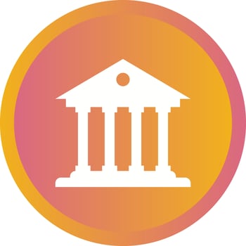 Beautiful Bank Vector Glyph icon