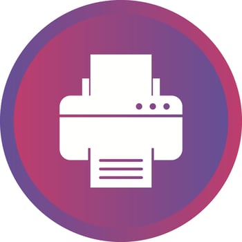 Beautiful Printer Vector Glyph icon
