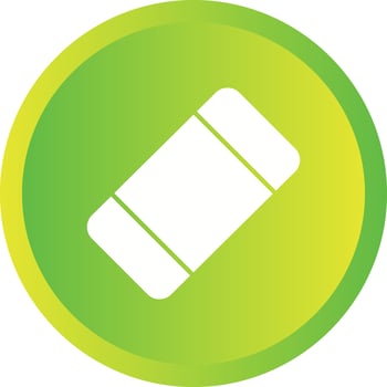 Beautiful Eraser Vector Glyph icon