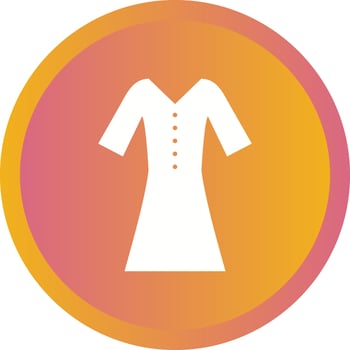 Beautiful Shirt Vector Glyph icon