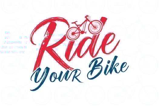 Ride your bike cycling t shirt design vector