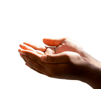 isolated upturned hand png