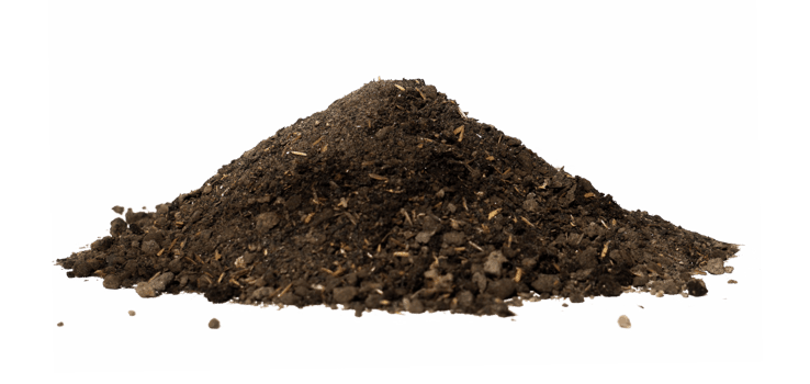 pile of soil isolated png