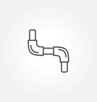 pipe icon vector illustration logo template for many purpose. Isolated on white background.