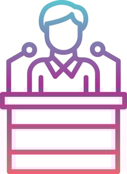 Press Conference Vector Icon