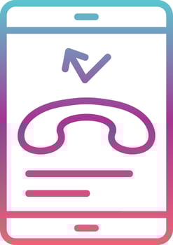 Missed Call Vector Icon