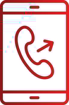 Outgoing Call Vector Icon