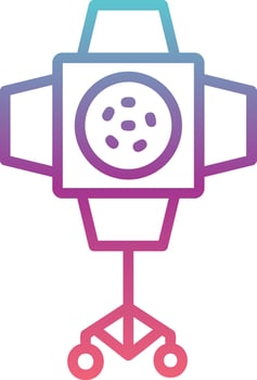 Reflector Vector Icon