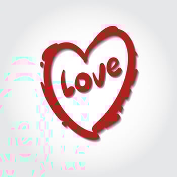 Love Vector Template Illustration. This design for poster, greeting card, flyer or what you need.