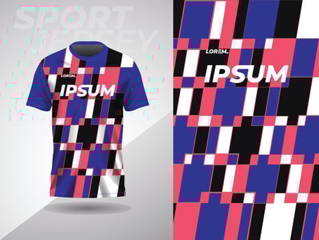 blue pink abstract sports jersey football soccer racing gaming motocross cycling running vector