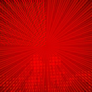 Abstract comic red background for style pop art design. Retro burst template backdrop. Light rays effect. Vintage comic book style, halftone modern print texture, vector. vector