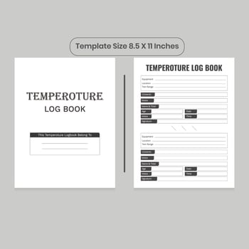 Temperature Logbook and KDP Interior vector