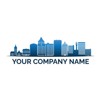 city skyline logo vector