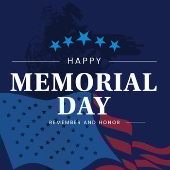 Happy Memorial Day Banner Sign for Promotional Offer Special Advertising vector