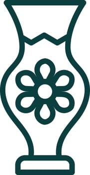 Vase Vector Icon Design