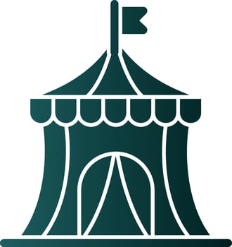 Circus Tent Vector Icon Design