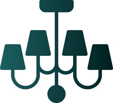 Chandelier Vector Icon Design
