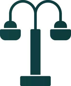 Street Light Vector Icon Design