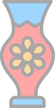 Vase Vector Icon Design