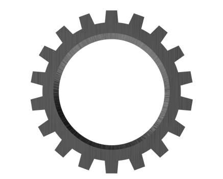 Gear wheel cog steel icon engine technology industry machine equipment circle design work construction factory steel modern part development spin rotation business gear concept.3d render png