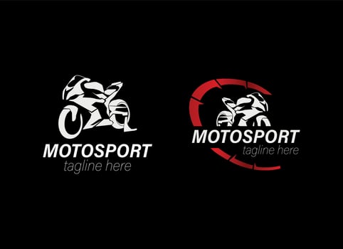 Motorsport Logo Design Template vector