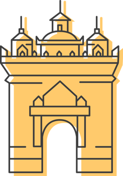 Patuxai icon, Laos flat icon. png