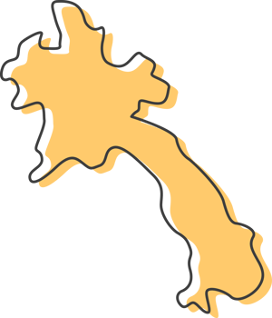 Laos map icon, Laos flat icon. png