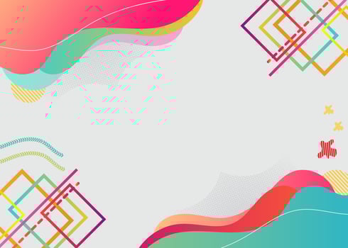 Colorful Organic Geometric Shapes Element Abstract Background vector