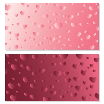 Valentines day background with heart Vector illustration. Wallpapers, invitations, posters, flyers, banners