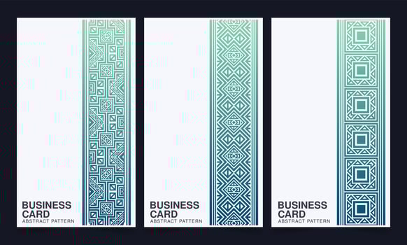 colorful pattern style vertical greeting card vector