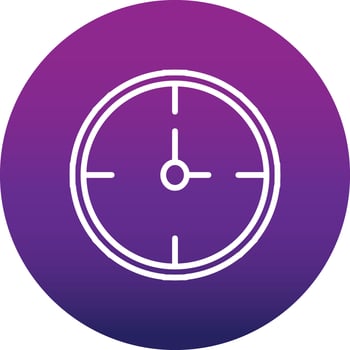 Wall Clock Vector Icon