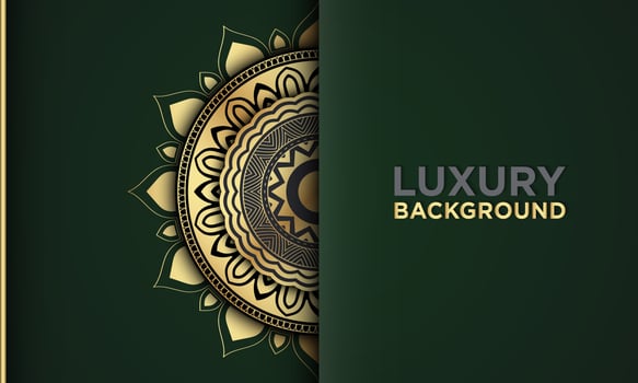Vector graphic of premium golden mandala.