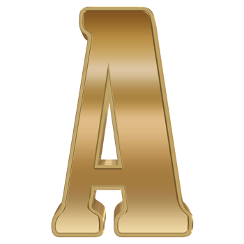 3D Rendering Metallic Alphabet Design. png