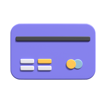 3D Illustration of a Atm Card with aesthetic colors suitable for web, apk or additional ornaments for your project png
