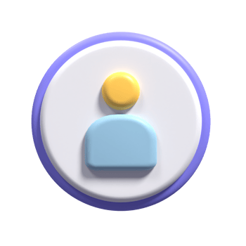 3D Illustration of a User with aesthetic colors suitable for web, apk or additional ornaments for your project png