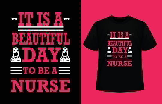Nurse T-shirt Design vector