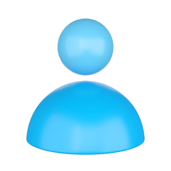 User avatar icon. Web Interface 3D rendering. png