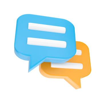 Chat icon. Web Interface 3D rendering. png