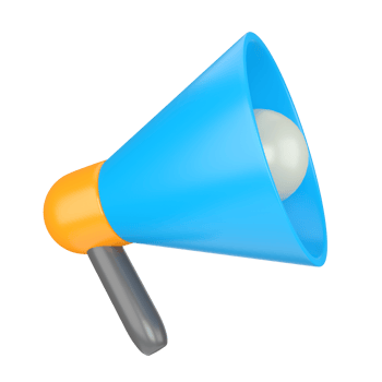 Announcement icon. Web Interface 3D rendering.Announcement icon. Web Interface 3D rendering. png