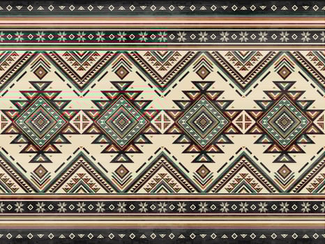 Native american pattern indian ornament pattern geometric ethnic textile texture tribal aztec pattern navajo mexican fabric seamless Vector decoration