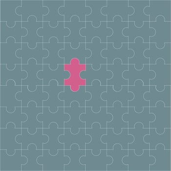 pattern with puzzle pieces background vector